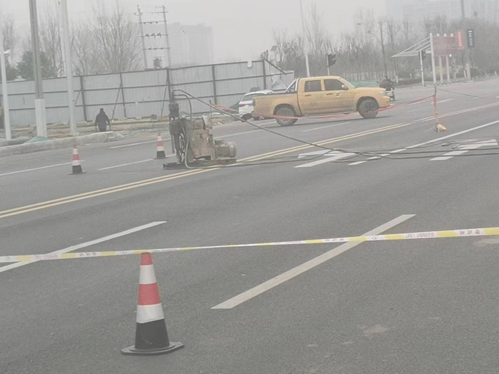 皇桐镇公路路基沉陷注浆
